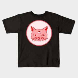 Third eye cat Kids T-Shirt